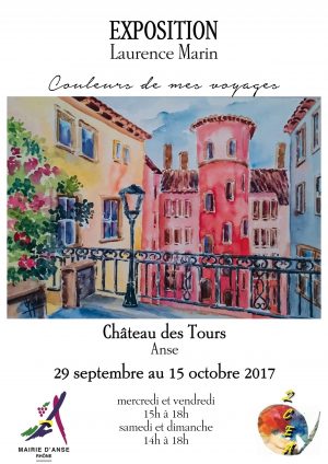 Exposition aquarelliste Laurence Marin du 29 au 15 octobre 2017