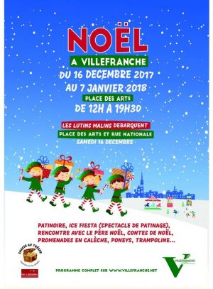 Marché de Noël 18 décembre 2017 à Villefranche sur Saône