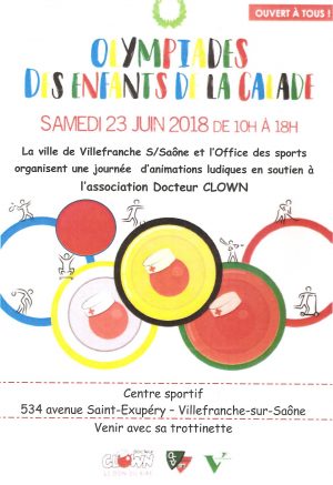 Olympiades des enfants de la Calade samedi 23 juin à Villefranche sur Saône