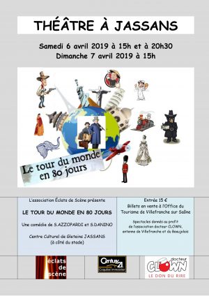 Théâtre à Jassans samedi 6 et dimanche 7 avril 2019