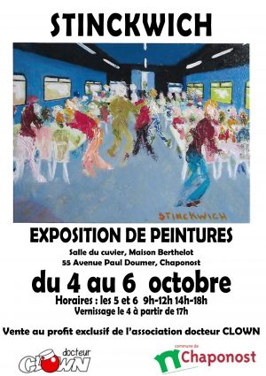 Exposition du peintre STINCKWICH à Chaponost du 4 au 6 octobre 2019